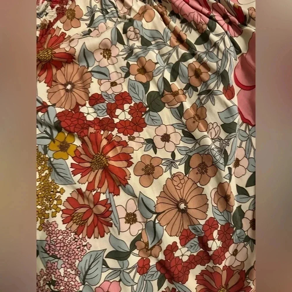 Entro 3/4 sleeve floral blouse size S - Picture 4 of 7